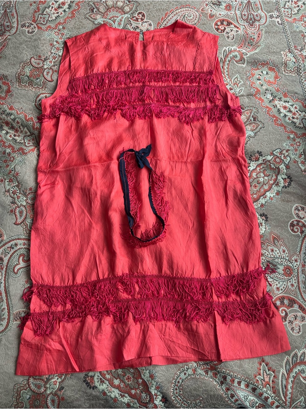 Women’s Red Fringe Flapper Costume - Halloween or costume Party